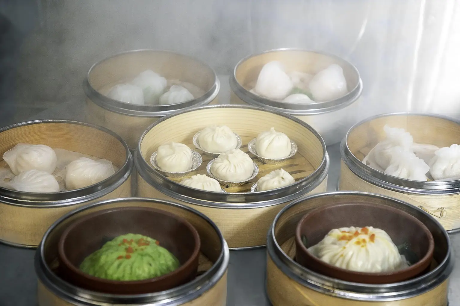 Dim sum dishes at Osmanthus Dim Sum Lounge